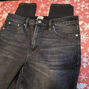 J. Crew Black HighRise Skinny Toothpick Stretch Jeans Women’s SZ 12 / 31 32W 28L